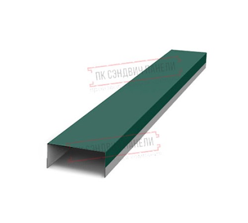 Крепежная планка верхняя Texas 0,5 Satin с пленкой RAL 6005 зеленый мох