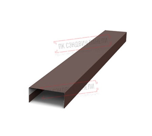 Крепежная планка нижняя Texas 0,45 Drap RAL 8017 шоколад